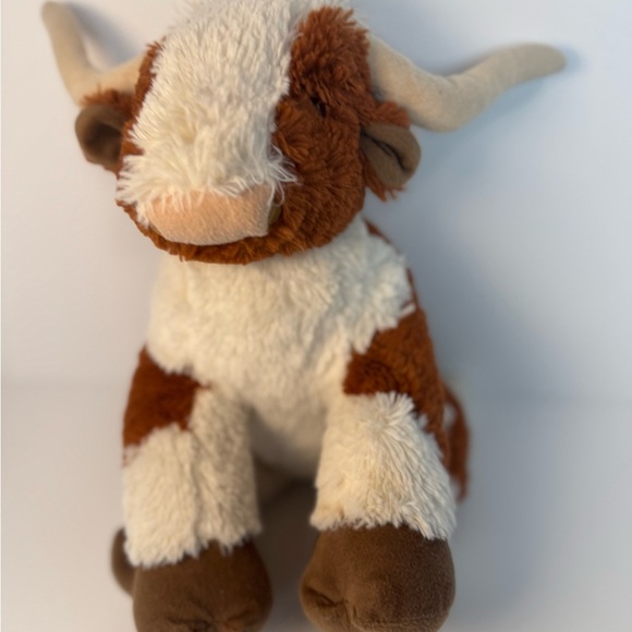 Build a Bear Longhorn Stuffed Animal - Brown and White - Picture 7 of 7